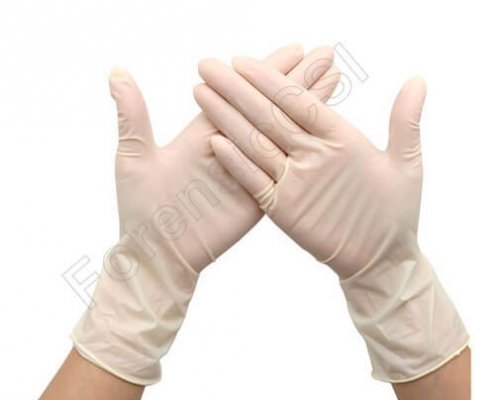 Forensic White Nitrile Gloves