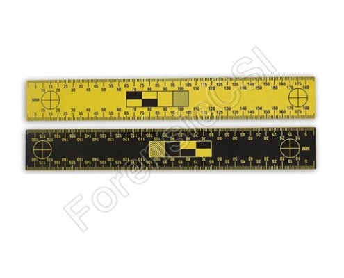 Black Yellow Reversible Scale 180mm